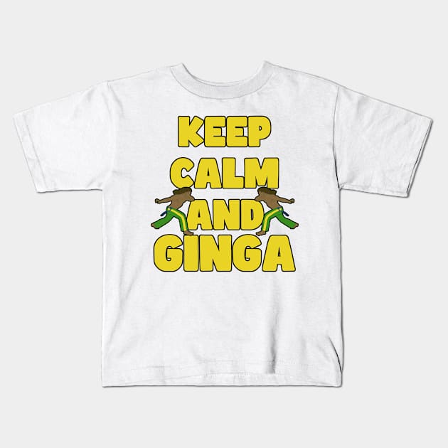 Keep calm and ginga Kids T-Shirt by RampArt